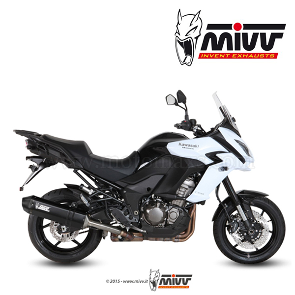 Escape MIVV "Speed Edge Black" Slip-On (Acero)Versys 1000(HOM.)