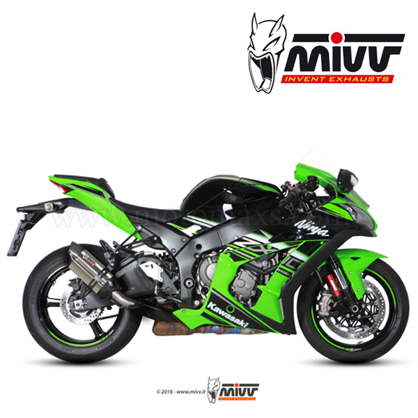 Escape MIVV "Suono" Slip-On (Acero) Ninja ZX-10 R (HOM.)