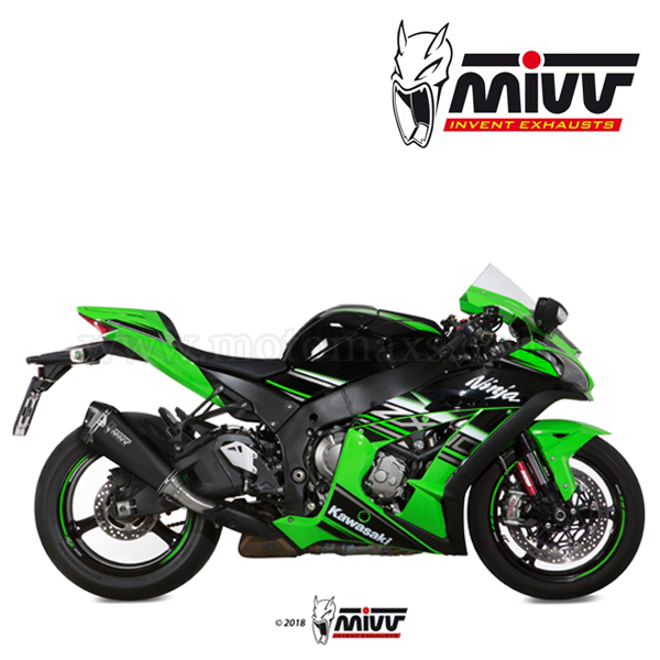 Escape MIVV "Delta Race Black" Slip-On (Acero)Ninja ZX-10R(HOM.)