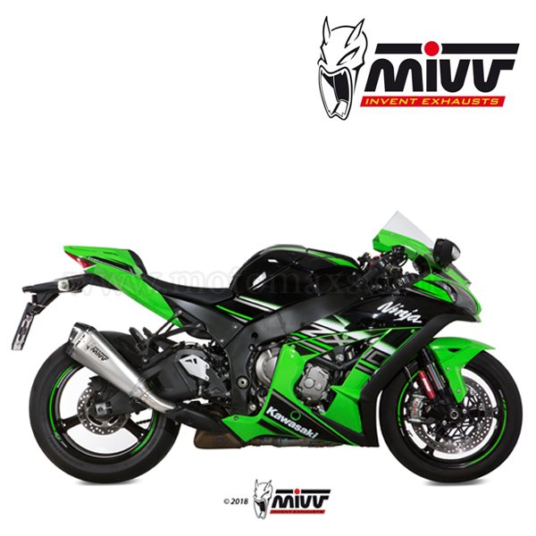 Escape MIVV "Delta Race" Slip-On (Acero) Ninja ZX-10 R (HOM.)