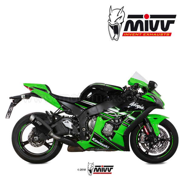 Escape MIVV "GP PRO Black" Slip-On (Acero) Ninja ZX-10 R (HOM.)