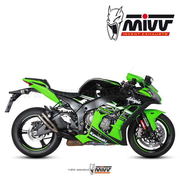 Escape MIVV "Double Gun" Slip-On (Titanio) Ninja ZX-10 R