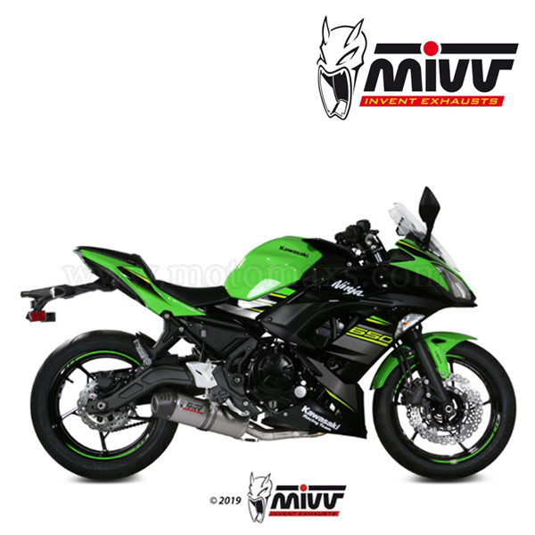 Escape Completo MIVV "Oval" (Titanio) Kawasaki Ninja 650 R