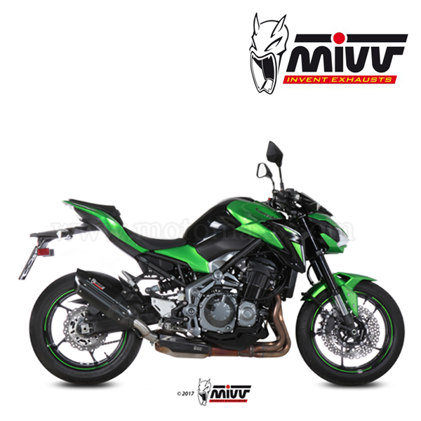 Escape MIVV "Suono Black" Slip-On (Acero) Kawasaki Z 900 (HOM.)