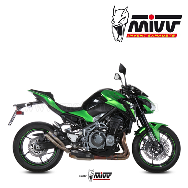 Escape MIVV "Double Gun" Slip-On (Titanio) Kawasaki Z 900 (HOM.)