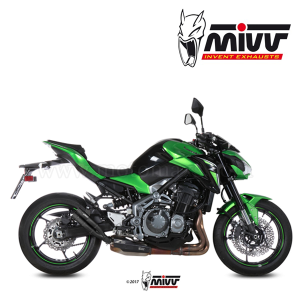 Escape MIVV "Double Gun Black" Slip-On (Acero) Z 900 (HOM.)