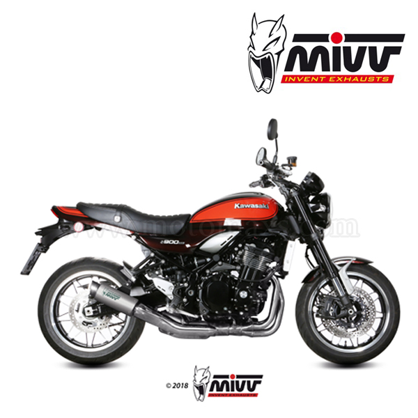 Escape MIVV "GP PRO" Slip-On (Titanio) Kawasaki Z 900 RS (HOM.)