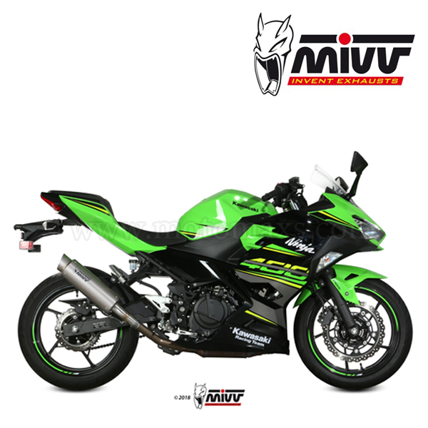 Escape MIVV "GP PRO" Slip-On (Titanio) Ninja 400 R (HOM.)