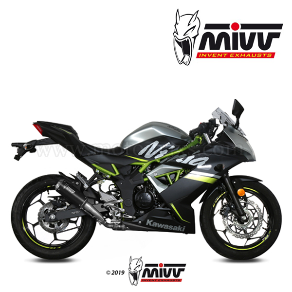 Escape MIVV "MK3 Black" Slip-On (Acero) Kawasaki Z 125