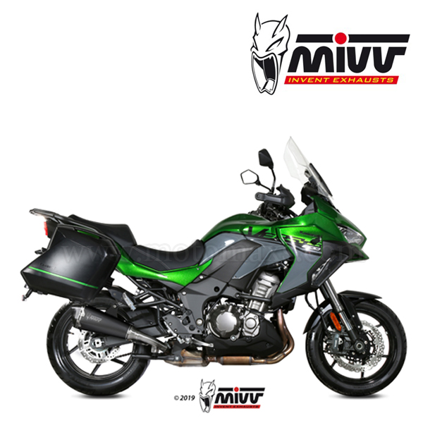 Escape MIVV "Delta Race Black" Slip-On (Acero)Versys 1000(HOM.)