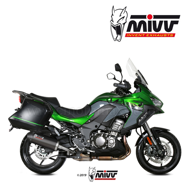 Escape MIVV "Oval" Slip-On (Carbono) Kawasaki Versys 1000 (HOM.)