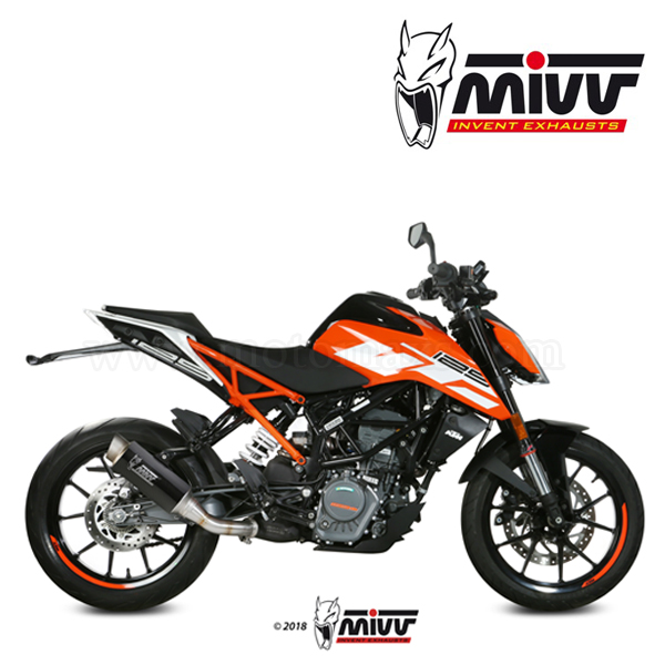 Escape MIVV "GP PRO" Slip-On (Carbono) KTM Duke 125 (HOM.)