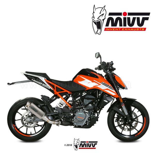 Escape MIVV "GP PRO" Slip-On (Titanio) KTM RC 125 (HOM.)