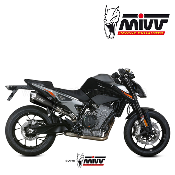 Escape MIVV "Delta Race Black" Slip-On (Acero)KTM Duke 790(HOM.)