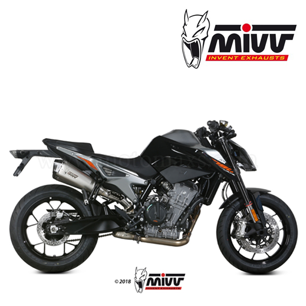 Escape MIVV "Delta Race" Slip-On (Acero) KTM Duke 790 (HOM.)