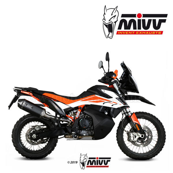 Escape MIVV "Speed Edge Black" Slip-On(Acero)Adventure 790(HOM.)