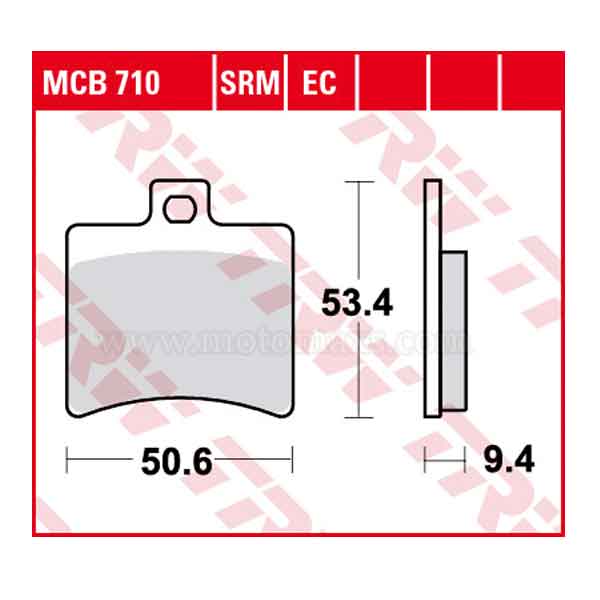 Pastilla Freno TRW MCB710EC Eco Orgánica