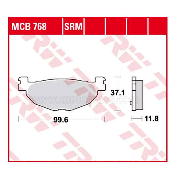 Pastilla Freno TRW MCB768SRM Sinterizada