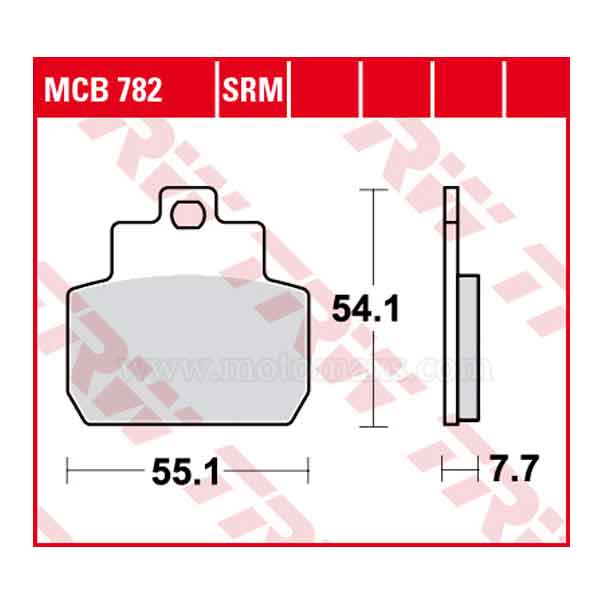 Pastilla Freno TRW MCB782SRM Sinterizada