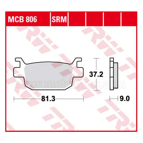 Pastilla Freno TRW MCB806SRM Sinterizada