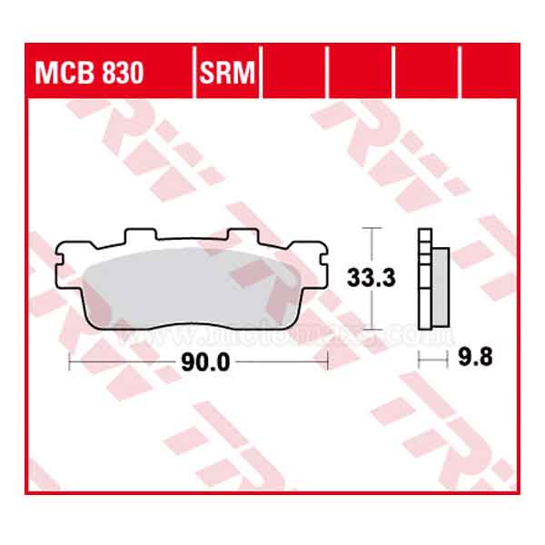 Pastillas Freno TRW MCB830SRM Sinterizada