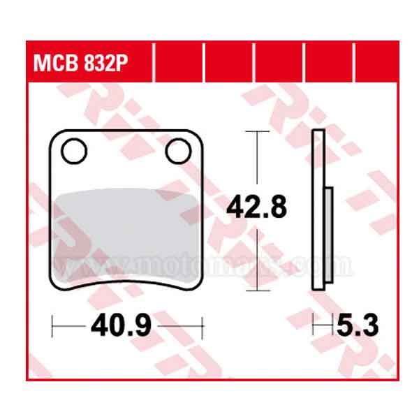 Pastillas Freno TRW MCB832P Orgánica