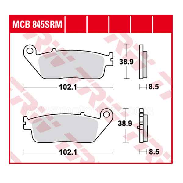 Pastillas Freno TRW MCB845SRM Sinterizada