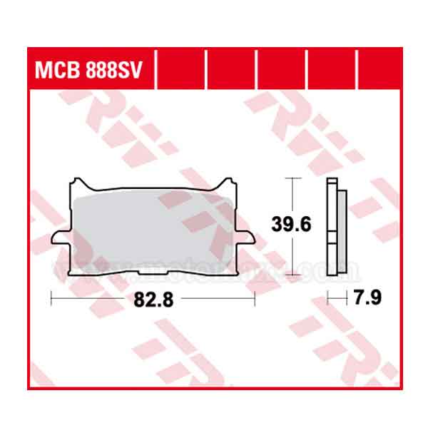 Pastillas Freno TRW MCB888SRT Sinterizada