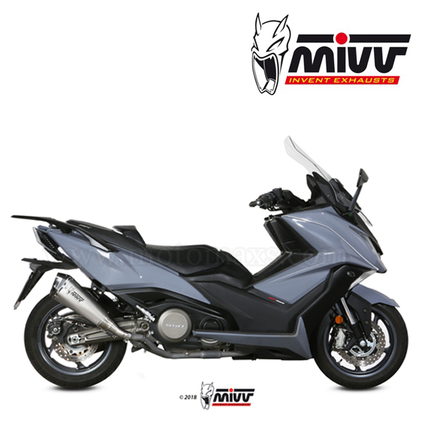 Escape MIVV "Delta Race" Slip-On (Acero) Kymco AK-550 (HOM.)
