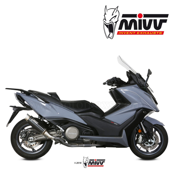 Escape MIVV "GP PRO Black" Slip-On (Acero) Kymco AK-550