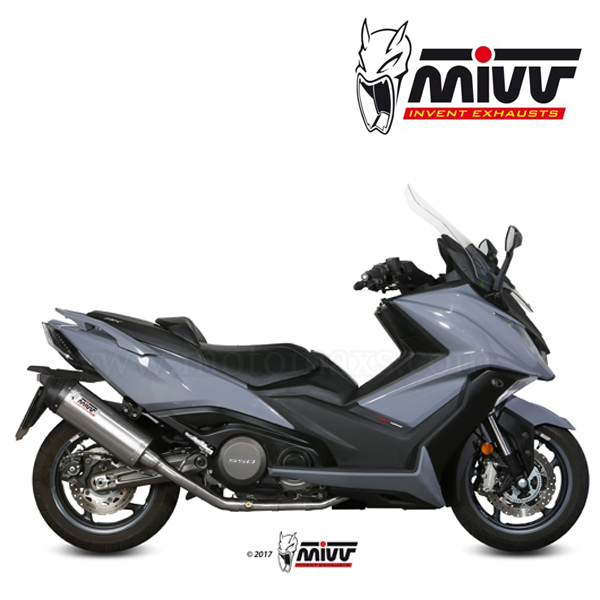 Escape Completo MIVV "Oval" (Titanio) Kymco AK-550 (HOM.)