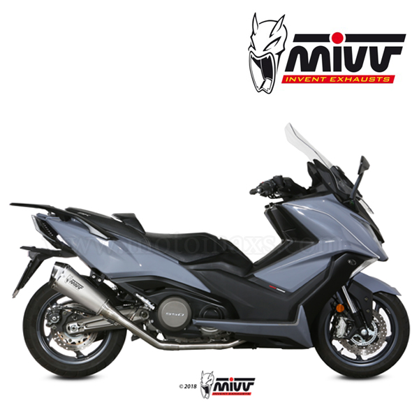 Escape Completo MIVV "Delta Race" (Acero) Kymco AK-550