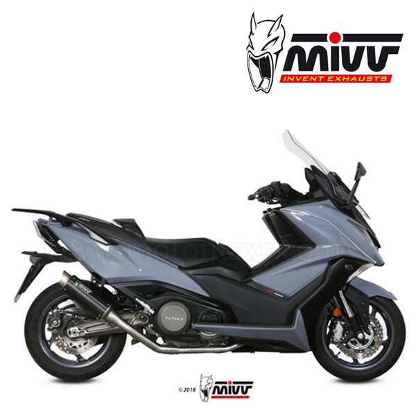 Escape Completo MIVV "GP PRO Black" (Acero) Kymco AK-550