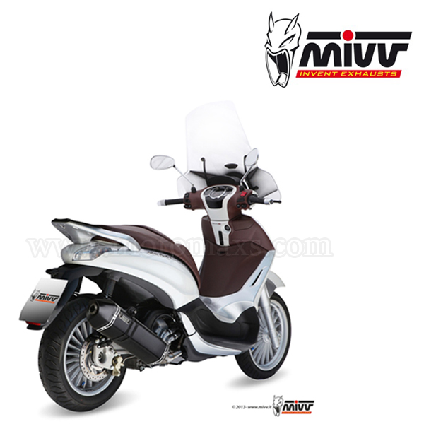 Escape Completo MIVV "Speed Edge Black"(Acero)Beverly 300S(HOM.)