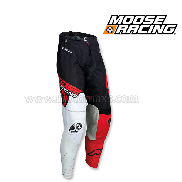 Pantalon MOOSE RACING M1 Blanco - Rojo