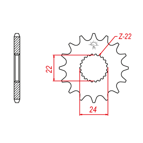 Piñon Ataque Aprilia RS 125 11 Dientes
