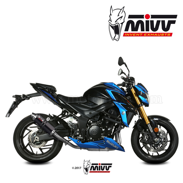 Escape MIVV "GP Black" Slip-On (Acero) Suzuki GSX-S 750 (HOM.)