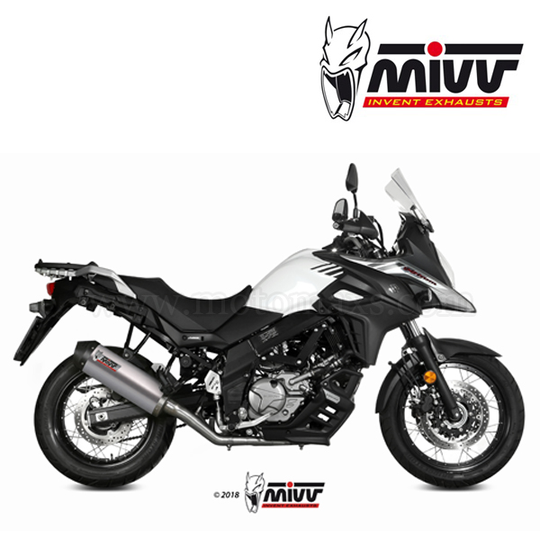Escape MIVV "Oval" Slip-On (Titanio) Suzuki V-STROM 650 (HOM.)