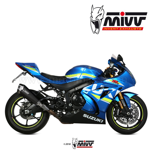 Escape MIVV "Delta Race Black" Slip-On (Acero)GSX-R 1000(HOM.)