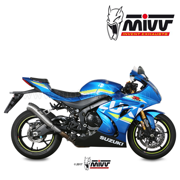 Escape MIVV "Ghibli" Slip-On (Acero) Suzuki GSX-R 1000 (HOM.)
