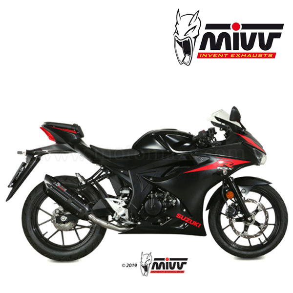 Escape Completo MIVV "Suono Black" (Acero) Suzuki GSX-R 125