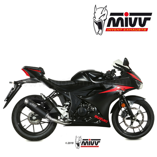 Escape Completo MIVV "GP PRO Black" (Acero) Suzuki GSX-R 125