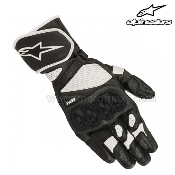 Guantes Alpinestars "SP-1 V2" Negros-Blancos.
