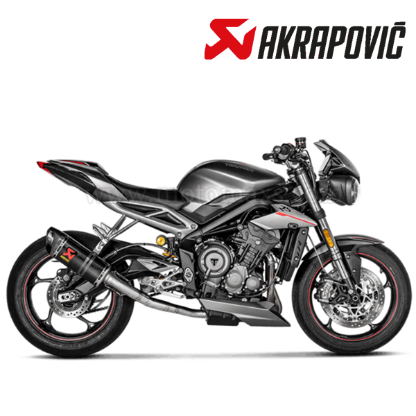 Escape Akrapovic Slip-On Line (Carbono) Triumph 765 R