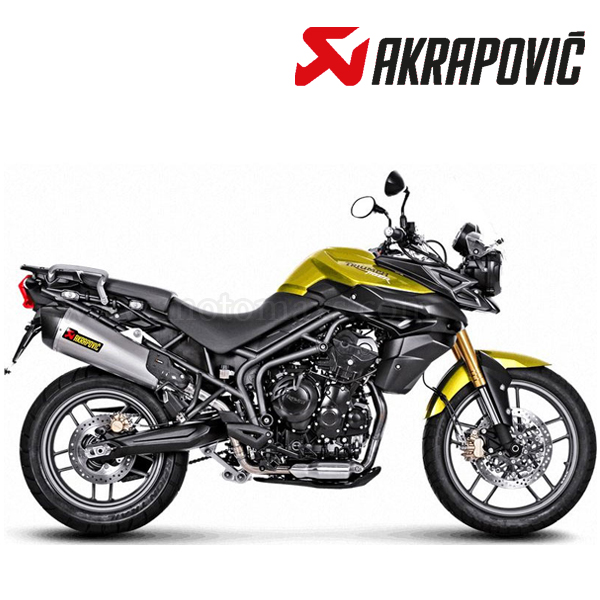 Escape Akrapovic Slip-On Line (Titanio) Tiger 800 XC (HOM.)