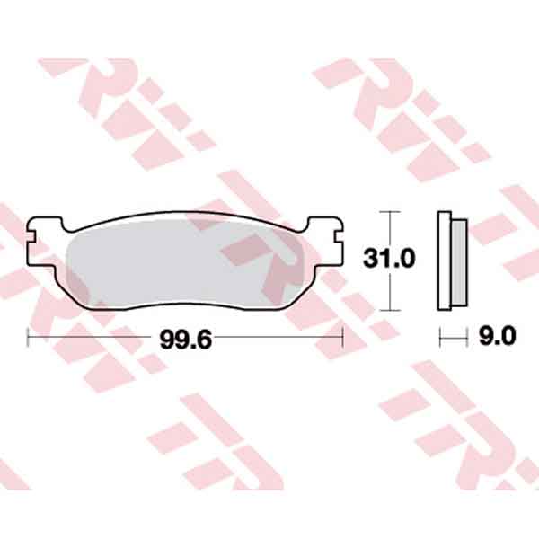 Pastillas Freno TRW MCB699SH Sinterizada