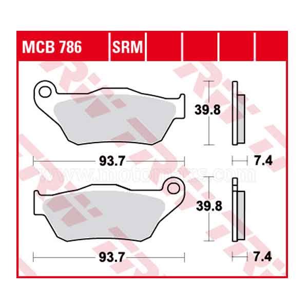 Pastilla Freno TRW MCB786SRM Sinterizada