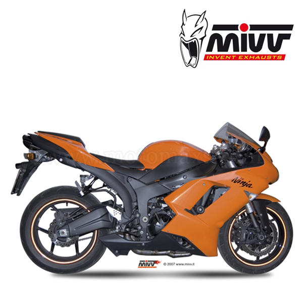 Escape MIVV "Suono" Slip-On (Acero) Kawasaki Ninja ZX-6 R (HOM.)