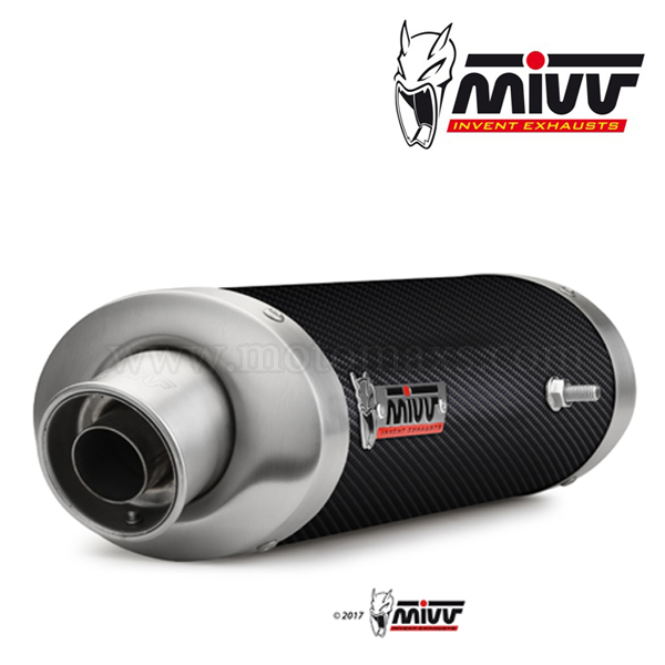 Escape MIVV "Oval" Slip-On (Carbono) Ninja ZX-6 R (HOM.)