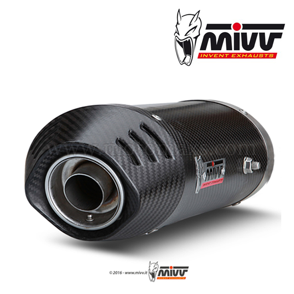 Escape MIVV "Oval" Slip-On (Carbono) Yamaha FZ6 (HOM.)